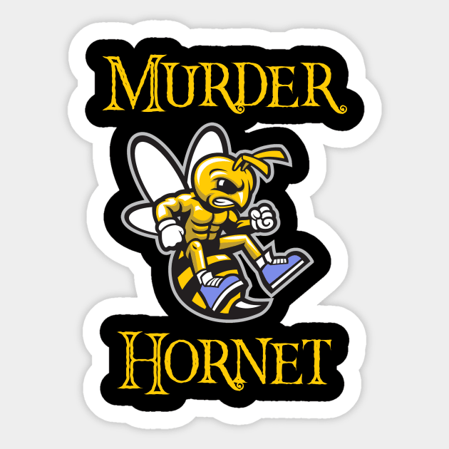 Murder hornet 2020 Graphic Sticker by TOMOPRINT⭐⭐⭐⭐⭐